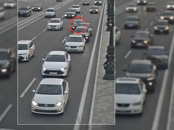 Paytaxtda baş verən zəncirvari qəzanın <span class="color_red">ANBAAN VİDEOsu</span>