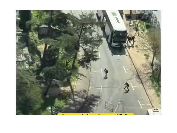 İsrail Konsulluğu qarşısındakı atışmanın ilk görüntüləri - <span class="color_red">VİDEO</span>