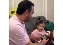 Azərbaycanlı müğənninin qızı ilə SƏMİMİ ANLARI - <span class="color_red">VİDEO</span>