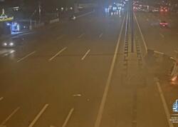 Aeroport şosesində ağır QƏZA: Avtomobil aşdı - <span class="color_red">ANBAAN VİDEO</span>