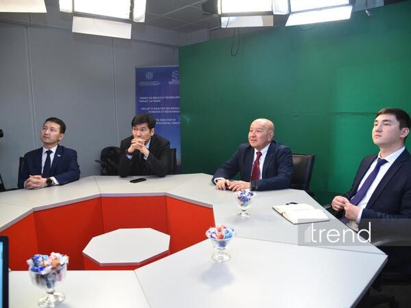 Qazaxıstanın mədəniyyət və informasiya nazirinin müavini və Beynəlxalq İnformasiya Komitəsinin sədri Trend BİA-nın ofisini ziyarət ediblər - <span class="color_red">FOTO</span>