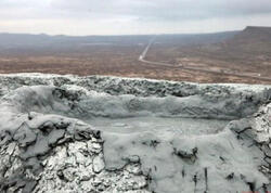 Azərbaycanda vulkan püskürdü - <span class="color_red">FOTO</span>