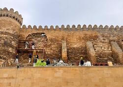 Qala divarının qorunması üçün operativ tədbirlər görülür - <span class="color_red">FOTO</span>