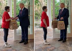 Trampın qapısına gedən kuryer şoka düşdü: Maraqlı dialoq