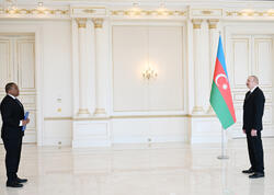 Prezident İlham Əliyev Esvatininin Azərbaycanda yeni təyin olunmuş səfirini qəbul edib - <span class="color_red">FOTO</span>