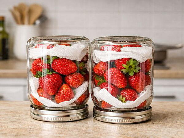 Çiyələyi şüşə bankada saxlamağın qaydası