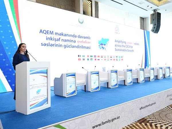 Heydər Əliyev Fondunun vitse-prezidenti Leyla Əliyeva AQEM çərçivəsində keçirilən beynəlxalq konfransın açılış mərasimində çıxış edib - <span class="color_red">FOTO</span>
