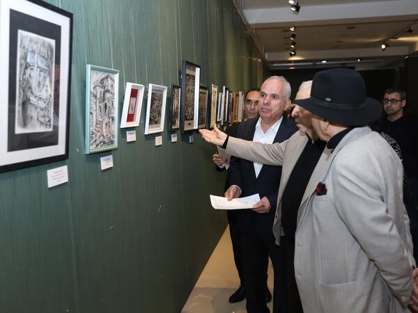 “Təsviri sənət kağızda” adlı yaradıcılıq sərgisi açıldı - <span class="color_red">FOTO</span>