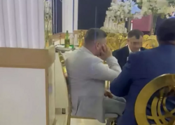 Məşhur şadlıq evinin tavan deşildi, yağış zala "yağdı" - VİDEO