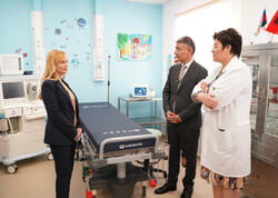 Heydər Əliyev Fondunun vitse-prezidenti Leyla Əliyevanın təşəbbüsü ilə Albaniyada Xəstəxana Mərkəzinin pediatrik sedasiya otağı istifadəyə verilib - <span class="color_red">FOTO</span>