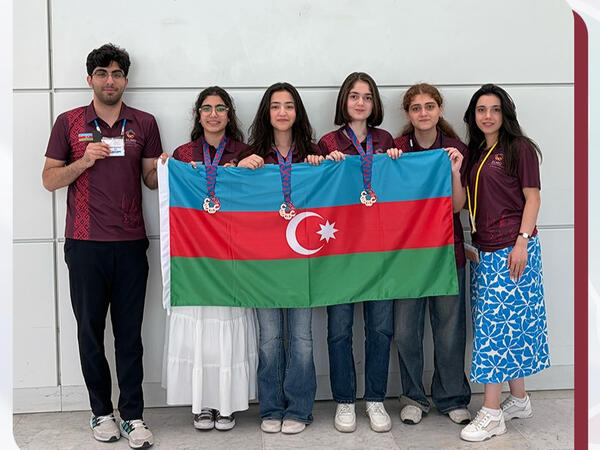 Azərbaycanlı qızlar EGMO 2026-dan 3 medalla qayıtdı - <span class="color_red">FOTO</span>