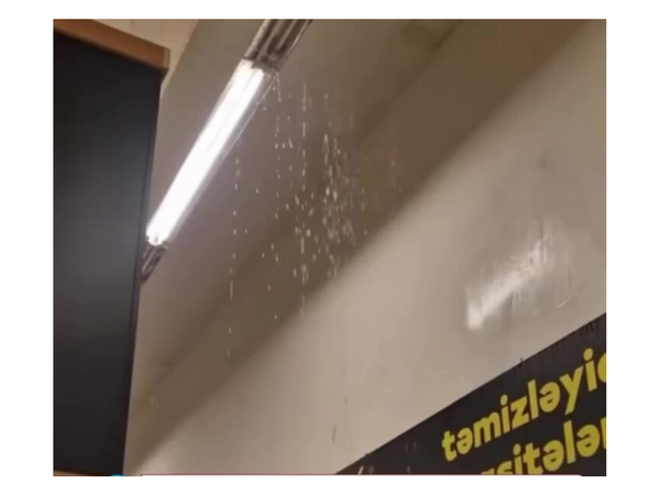 Bakıda məşhur supermarketi SU BASDI - <span class="color_red">VİDEO</span>