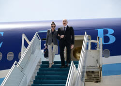 Prezident İlham Əliyev Türkiyəyə işgüzar səfərə gəlib - FOTO