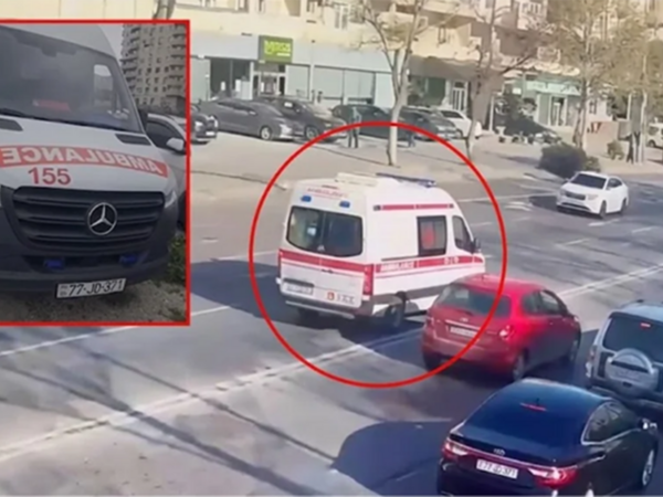 Narkotik və içki qəbul edib təcili yardım maşını ilə Bakıda oyun çıxardı - <span class="color_red">VİDEO</span>