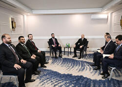 Prezident İlham Əliyevin Antalyada Suriyanın keçid dövrü Prezidenti ilə görüşü olub - FOTO