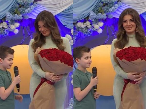 Oğlu efirə gəlib sürpriz etdi