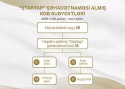 Cari ilin I rübündə sahibkarlara 16 “Startap” şəhadətnaməsi verildi