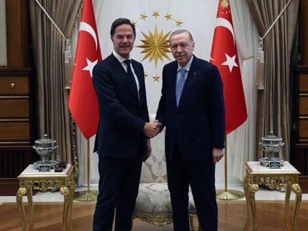 Ərdoğan Rutte ilə görüşdü