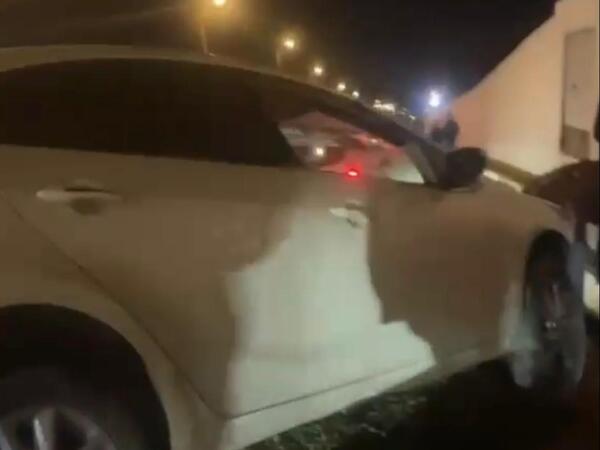 Təmir gedən yolda QƏZA - Xəbərdarlıq nişanı niyə qoyulmayıb? - <span class="color_red"> ANBAAN VİDEO</span>