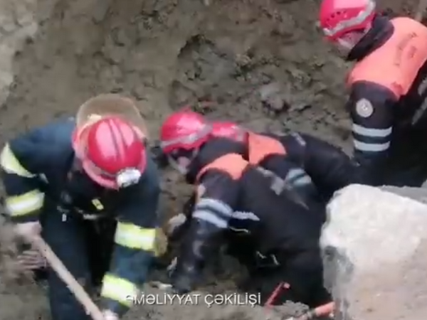 Azərbaycanda torpaq çökməsi - Ölən VAR