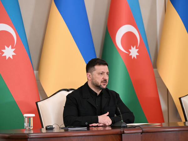 Volodimir Zelenski Prezident İlham Əliyevə təşəkkür edib