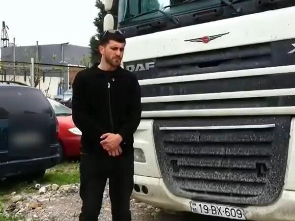 Narkotik çəkib yük maşını sürdü - Həbs edildi