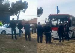 Avtobusu qəzaya düşdü - yaralı var