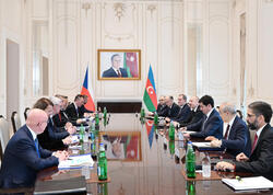 Qəbələdə Prezident İlham Əliyevin Çexiyanın Baş naziri ilə geniş tərkibdə görüşü keçirilir - <span class="color_red">FOTO</span>