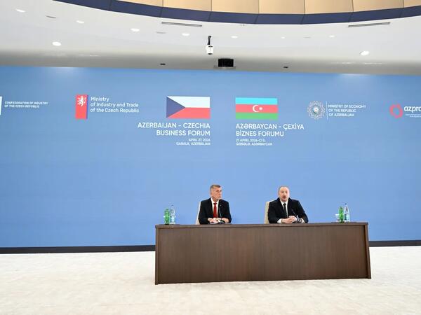 Prezident İlham Əliyevin və Andrey Babişin iştirakı ilə Azərbaycan-Çexiya biznes-forumu keçirilib