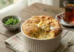 Səhər yeməyinə fərqlilik qatan ləzzət: Pendirli sufle