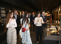 Leyla Əliyeva və Arzu Əliyeva Şəkidə tarixi-memarlıq abidələrinin bərpadan sonra açılışında iştirak ediblər - <span class="color_red">FOTO</span>