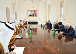 Azərbaycan Prezidenti İlham Əliyev Birləşmiş Ərəb Əmirliklərinin nümayəndə heyətini qəbul edib - <span class="color_red">FOTO</span>