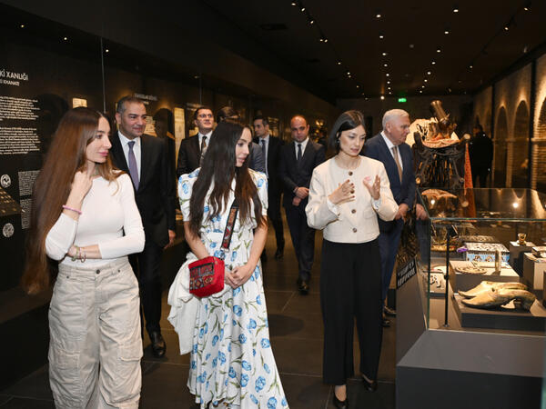 Leyla Əliyeva və Arzu Əliyeva Şəkidə tarixi-memarlıq abidələrinin bərpadan sonra açılışında iştirak ediblər - <span class="color_red">FOTO</span>
