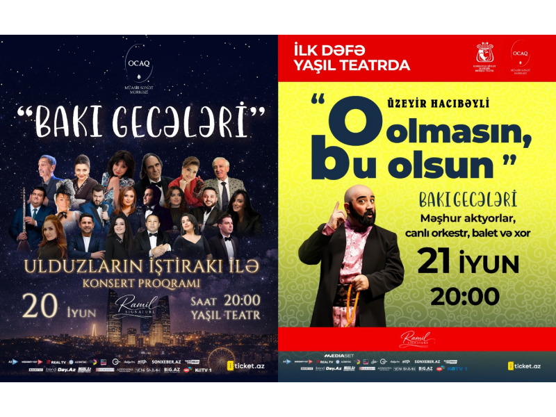 İki möhtəşəm iyun gecəsi - “Ocaq” Müasir Sənət Mərkəzi “Bakı gecələri” layihəsini təqdim edəcək - VIDEO