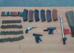 Polis qanunsuz saxlanılan silahlar aşkarladı