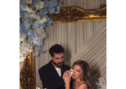 Bəylə gəlinin zarafatı maraq yaratdı - <span class="color_red">VİDEO</span>