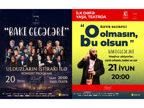 İki möhtəşəm iyun gecəsi - “Ocaq” Müasir Sənət Mərkəzi “Bakı gecələri” layihəsini təqdim edəcək - VIDEO