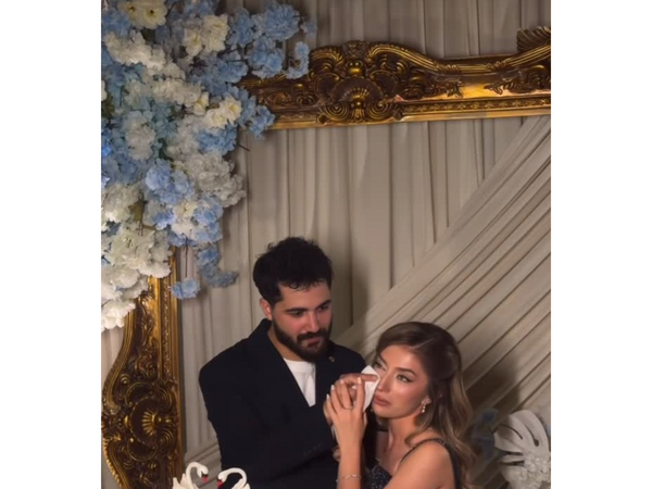 Bəylə gəlinin zarafatı maraq yaratdı - <span class="color_red">VİDEO</span>