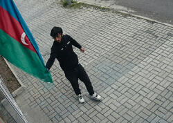 Dövlət Bayrağına hörmətsizlik edən şəxs saxlanıldı - <span class="color_red">FOTO</span>