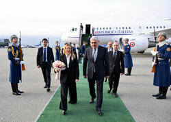 İtaliyanın Baş naziri Corcia Meloni Azərbaycana səfərə gəlib - <span class="color_red">FOTO</span>