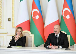 İlham Əliyev və İtaliya Nazirlər Şurasının sədri mətbuata bəyanatlarla çıxış ediblər - <span class="color_red">FOTO</span>