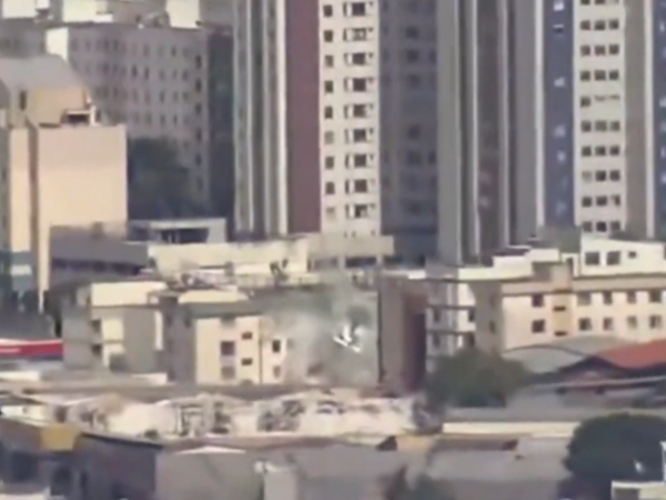 Braziliyada təyyarə binaya çırpıldı - Ölən və xəsarət alanlar var - <span class="color_red">VİDEO</span>