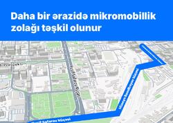 Daha bir ərazidə mikromobillik zolağı təşkil olunur