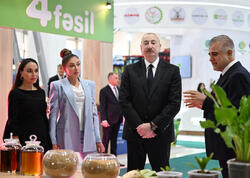 Prezident İlham Əliyev və Birinci xanım Mehriban Əliyeva 19-cu “Caspian Agro Week” və 31-ci “InterFood Azerbaijan” sərgiləri ilə tanış olublar -