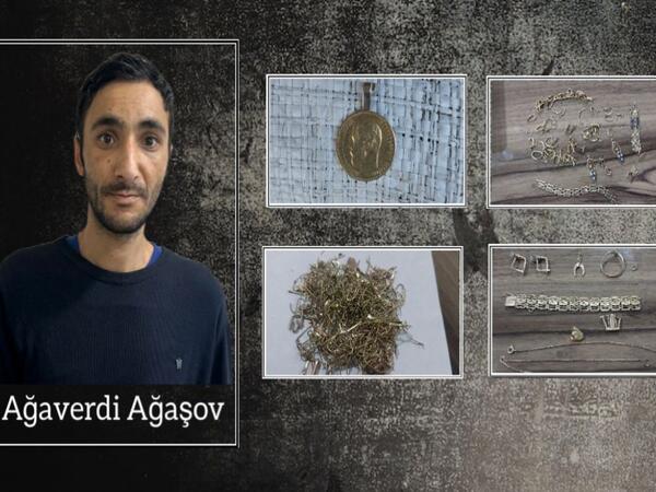 Mağazadan 12500 manatlıq qızıl oğurlayan şəxs TUTULDU