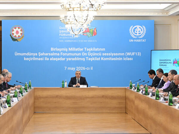 WUF13-ün təşkili ilə əlaqədar yaradılmış Təşkilat Komitəsinin iclası keçirilib - <span class="color_red">FOTO</span>