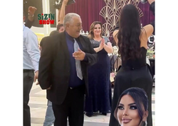 Qumralla yaşlı kişinin rəqsi GÜNDƏM OLDU - <span class="color_red">VİDEO</span>