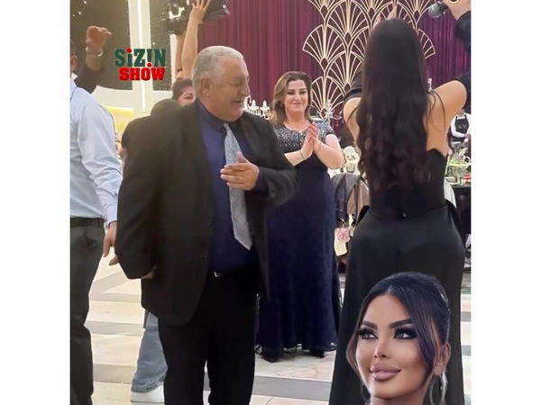 Qumralla yaşlı kişinin rəqsi GÜNDƏM OLDU - <span class="color_red">VİDEO</span>