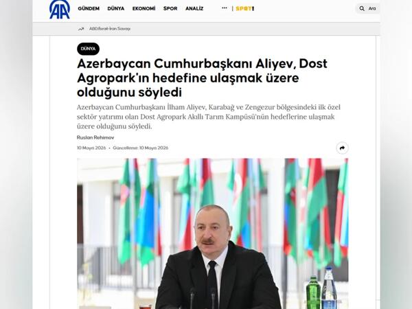 Dünya mediası Prezident İlham Əliyevin Zəngilanda çıxışı zamanı verdiyi mesajlardan yazır