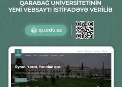 Qarabağ Universitetinin yeni rəsmi veb-saytı istifadəyə verildi